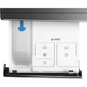 Bosch, Series 8, i-Dos, 10.5 kg/6 kg, depth 62.2 cm, 1400 rpm, grey - Washer-dryer combo