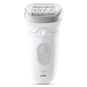 Braun Silk epil 7, Wet & Dry, baltas/pilkas - Epiliatorius