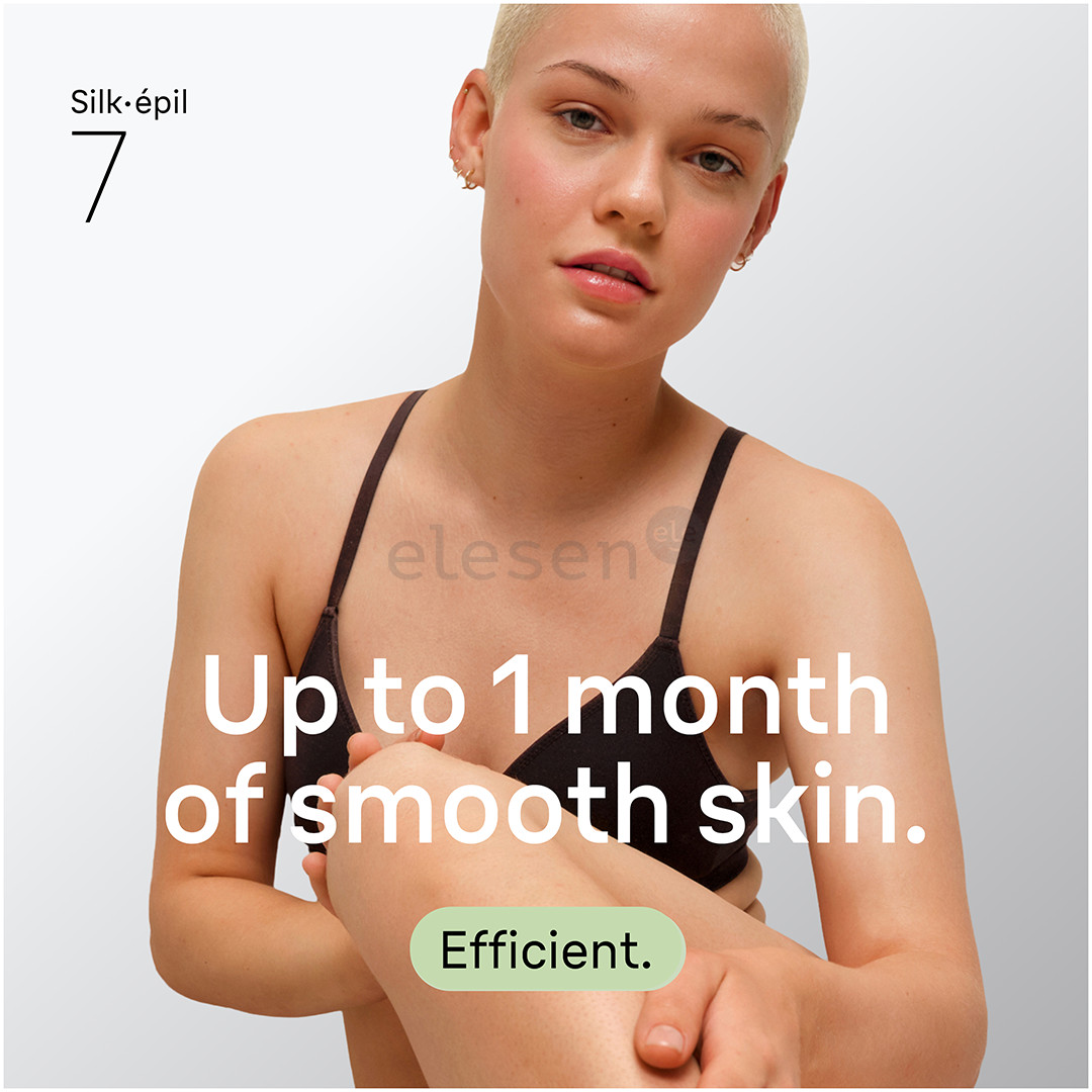 Braun Silk epil 7, Wet & Dry, baltas/pilkas - Epiliatorius