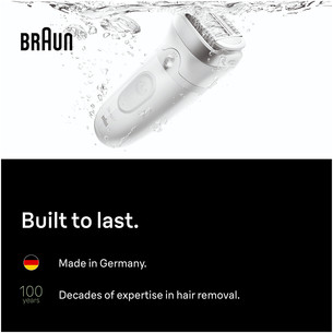 Braun Silk epil 7, Wet & Dry, baltas/pilkas - Epiliatorius