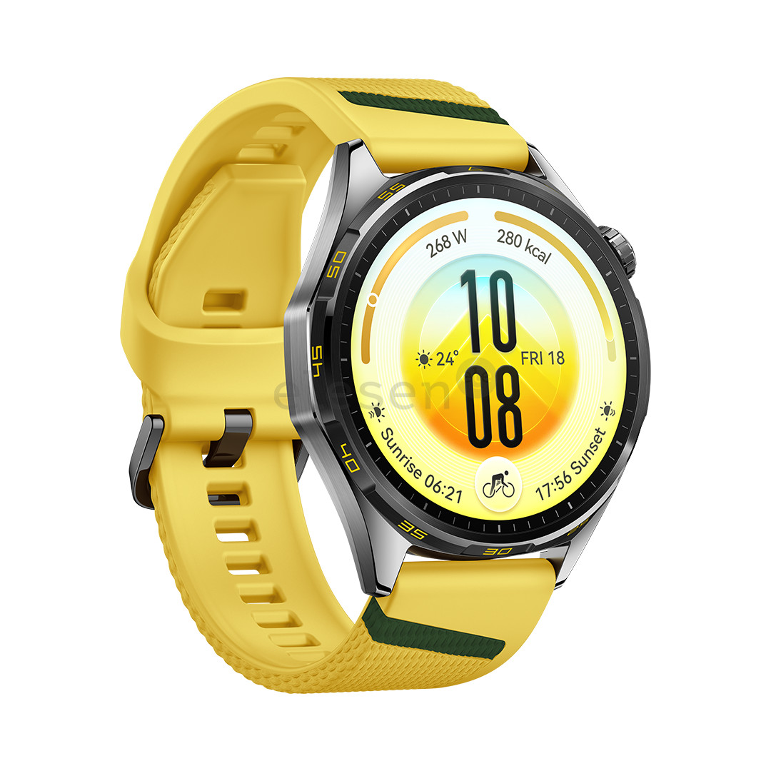 Huawei Watch GT7, 46 mm, nerūdijančio plieno/geltonas - Išmanusis laikrodis