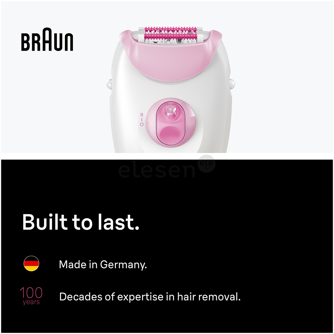 Braun Silk epil 3, baltas/rožinis - Epiliatorius