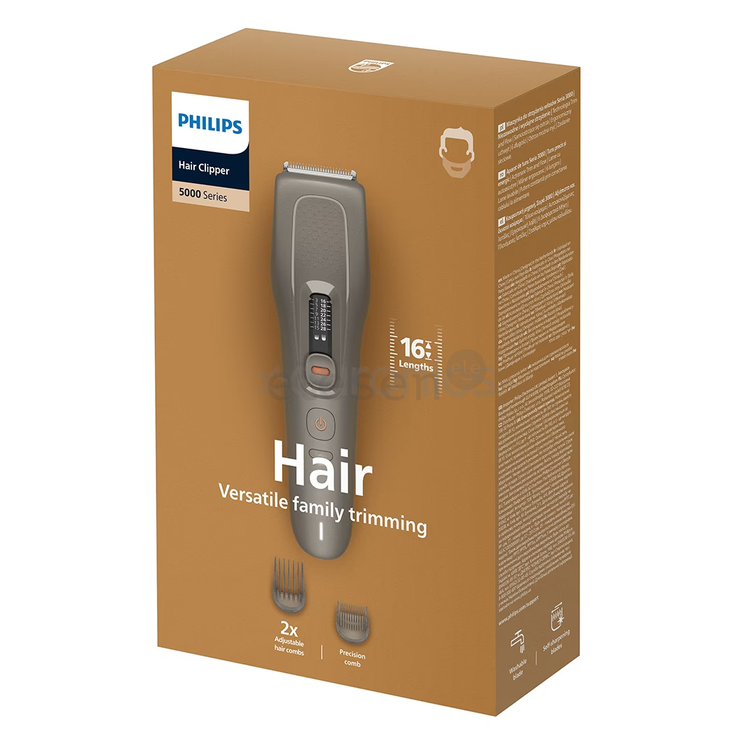 Philips 5000, 0.5-28 mm, brown - Hair clipper