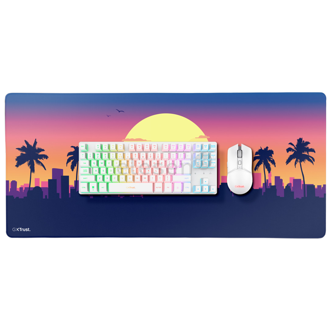 Trust GXT 882 3-in-1 Miami, TKL, US, XXL mousepad, white - Wireless desktop