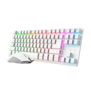 Trust GXT 882 3-in-1 Miami, TKL, US, XXL mousepad, white - Wireless desktop