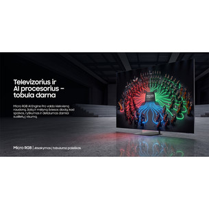 Samsung R85H, 85'', 4K UHD, Micro RGB, juodas - Televizorius