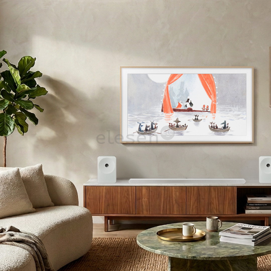 Samsung The Frame (2026), 55'', 4K UHD, QLED, juodas - Televizorius