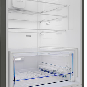 Beko, NoFrost, 370 L, aukštis 187 cm, tamsaus nerūdijančio plieno - Šaldytuvas