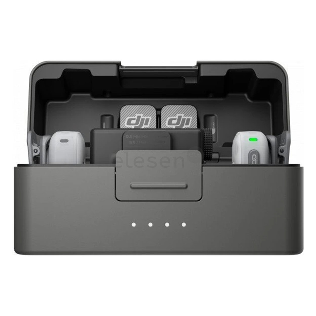 DJI Mic Mini 2S (2 TX + 1 RX + Charging Case), baltas - Belaidis mikrofonas