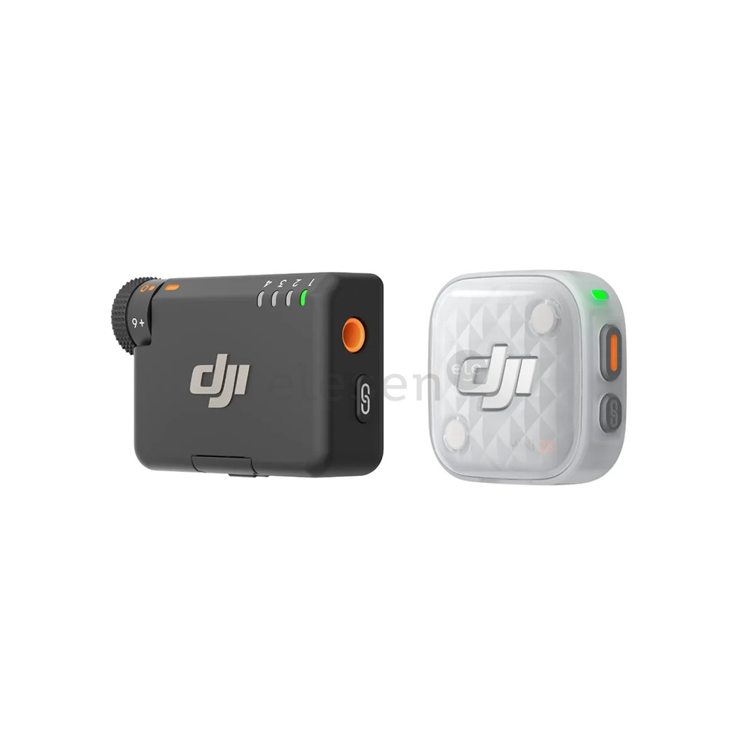 DJI Mic Mini 2S (2 TX + 1 RX + Charging Case), baltas - Belaidis mikrofonas
