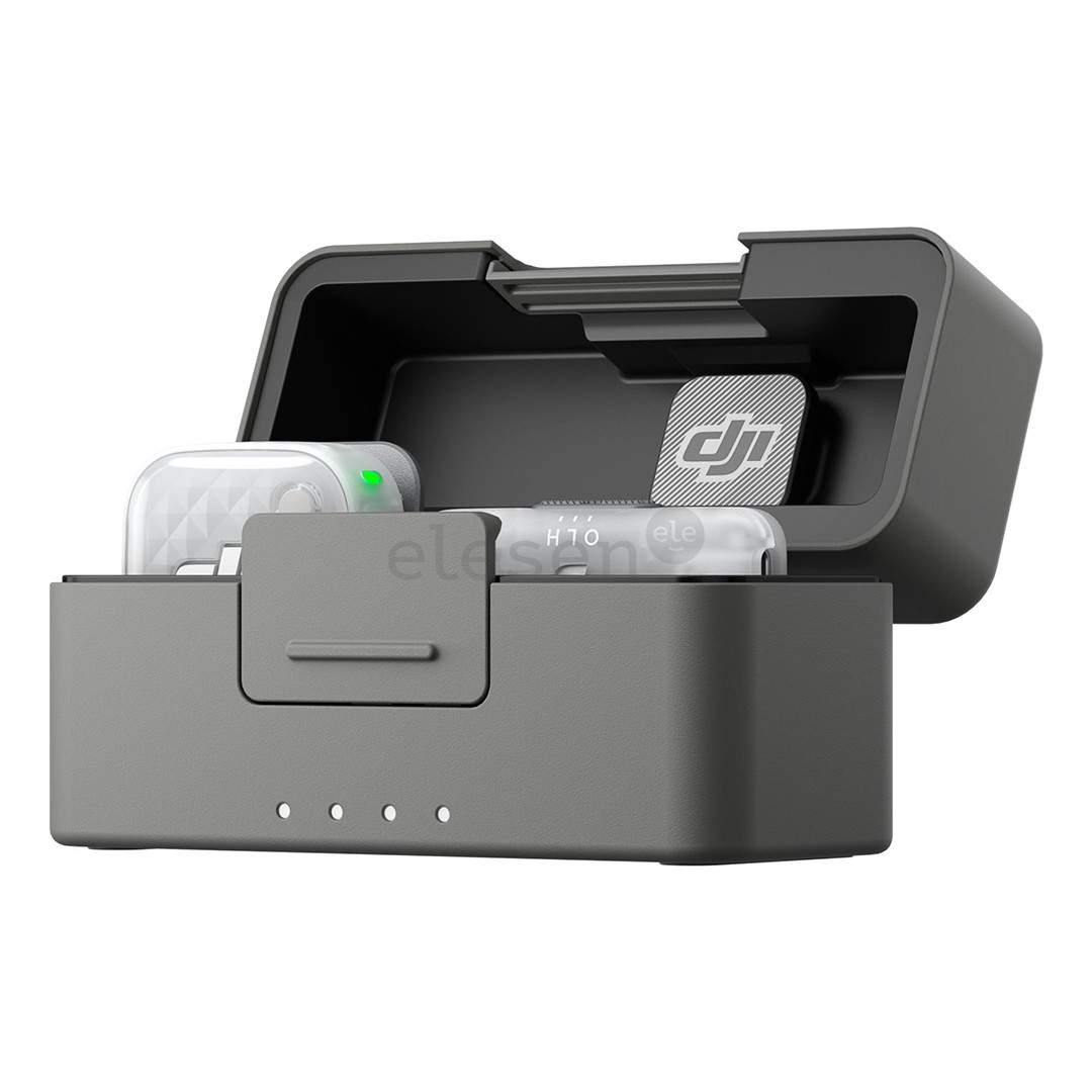 DJI Mic Mini 2S (1 TX + 1 Mobile RX + Charging Case), baltas - Belaidis mikrofonas