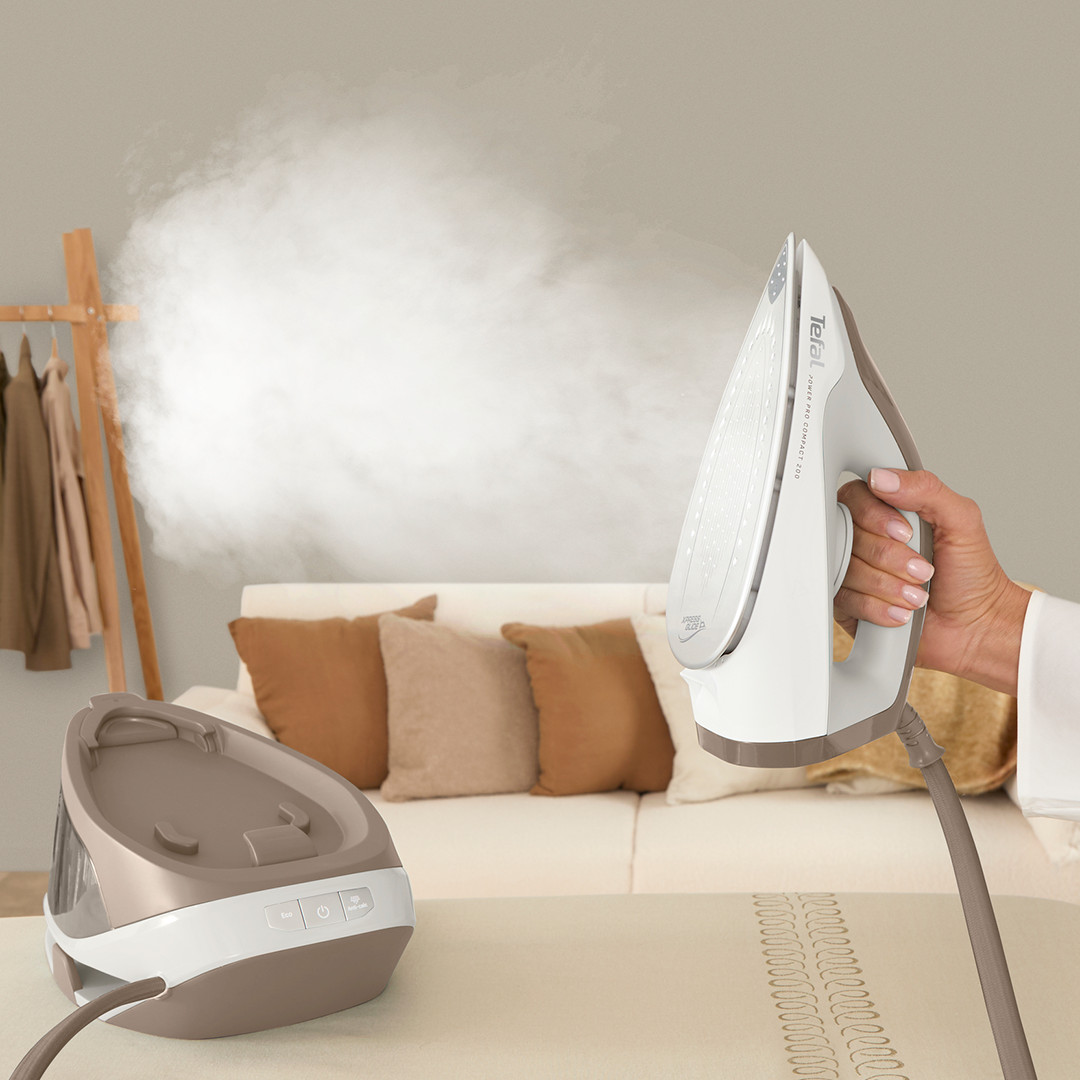 Tefal Power Pro Compact 200, 2400 W, white/beige/brown - Steam generator