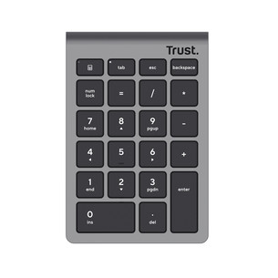 Trust Xalas, серый - Беспроводная цифровая клавиатура 25709