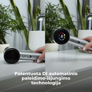 Aeno HD5G AI ProDryer, 1500 W, pilkas - Plaukų džiovintuvas