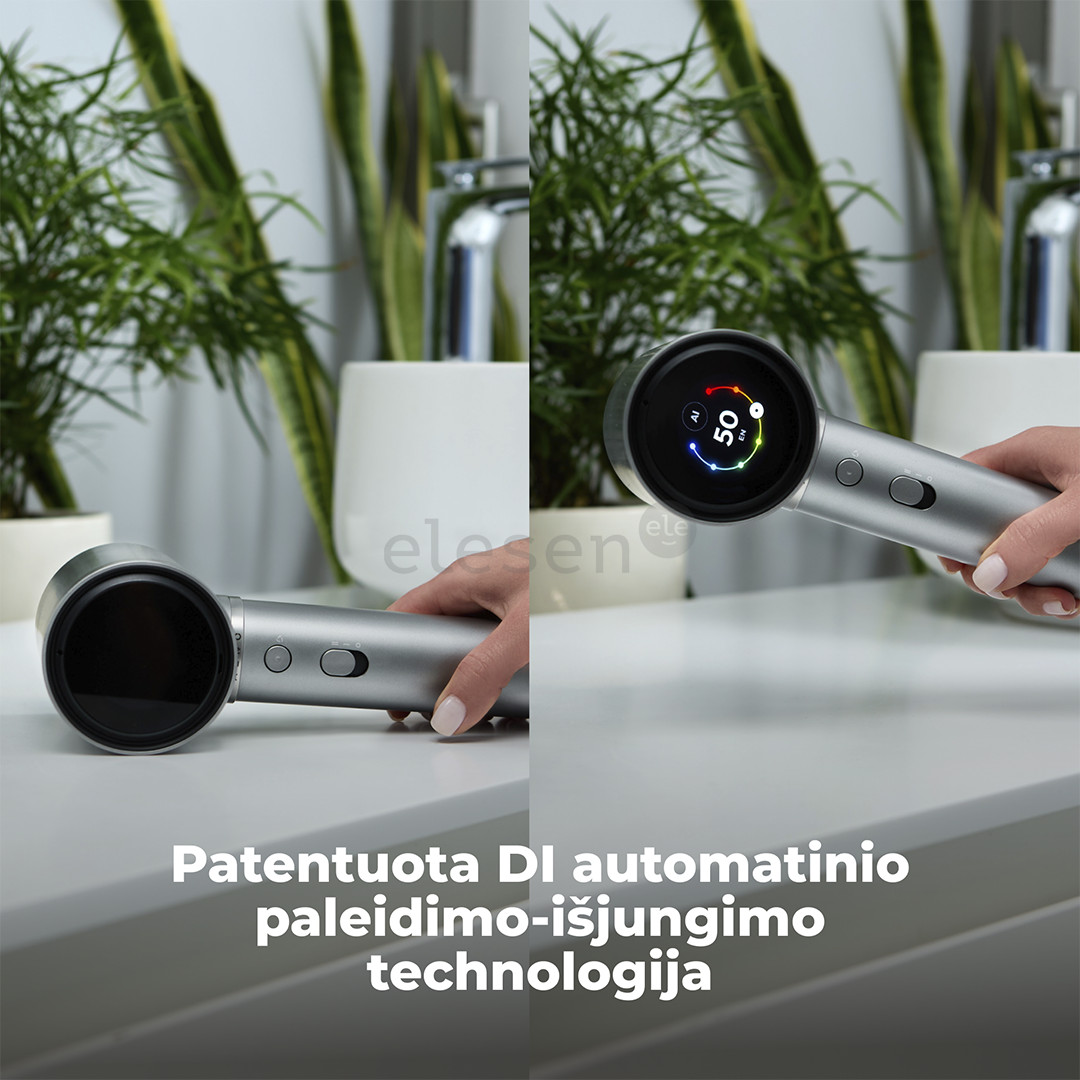 Aeno HD5G AI ProDryer, 1500 W, pilkas - Plaukų džiovintuvas