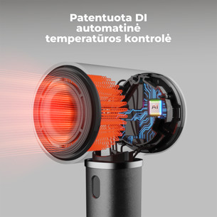 Aeno HD5G AI ProDryer, 1500 W, pilkas - Plaukų džiovintuvas