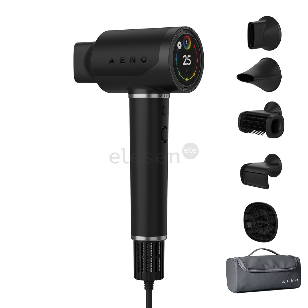 Aeno HD5B AI ProDryer, 1500 W, black - Hair dryer