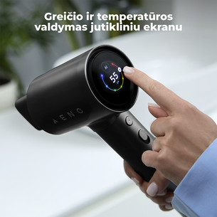 Aeno HD5B AI ProDryer, 1500 W, black - Hair dryer