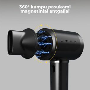 Aeno HD5B AI ProDryer, 1500 W, black - Hair dryer