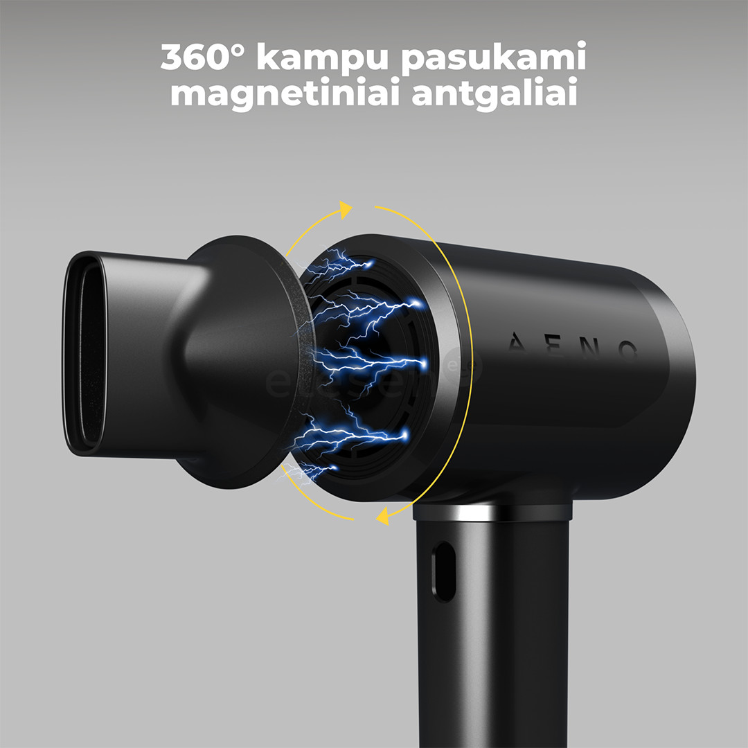 Aeno HD5B AI ProDryer, 1500 W, black - Hair dryer
