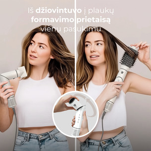 Aeno HS1, 1200 W, white - Hair styler & dryer