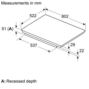 Bosch, Series 6, frameless, width 80.2 cm, black - Built-in induction hob