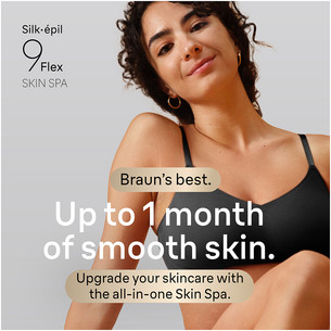 Braun Silk épil 9 Flex SkinSpa, Wet & Dry, baltas - Epiliatorius