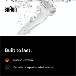 Braun Silk épil 9, Wet & Dry, baltas - Epiliatorius