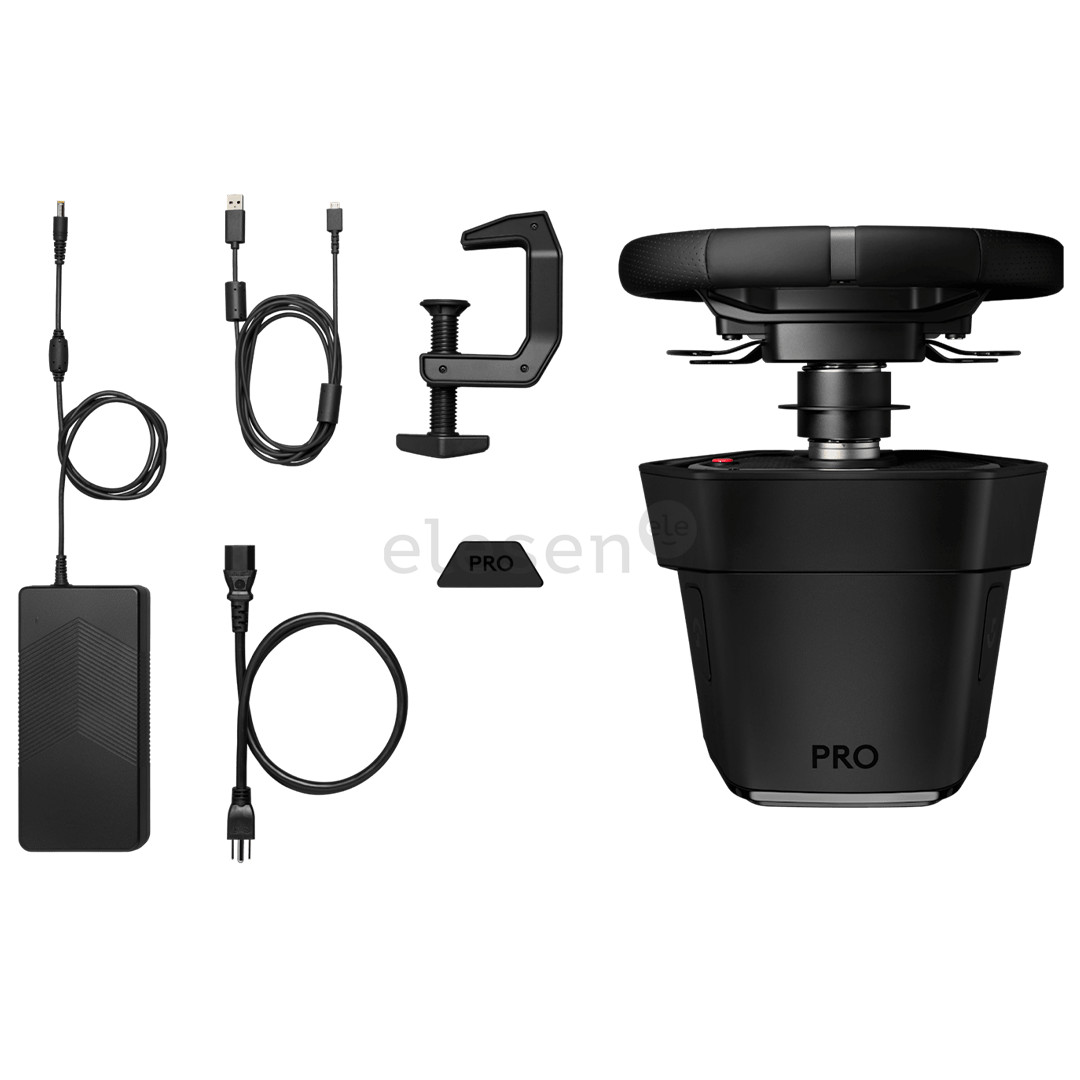 Logitech G Pro Racing Wheel, PC/PlayStation, черный - Комплект с рулем для симулятора