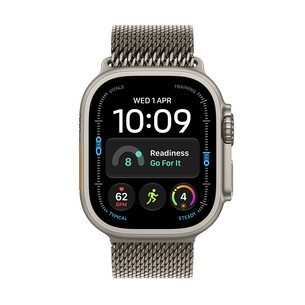 Apple Watch Ultra 4, 49 mm, Titanium Milanese Loop, S, natūralaus titano - Išmanusis laikrodis