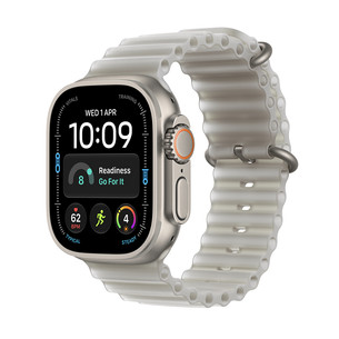 Apple Watch Ultra 4, 49 mm, Ocean Band, natural / translucent gray - Smartwatch MJAD4ET/A