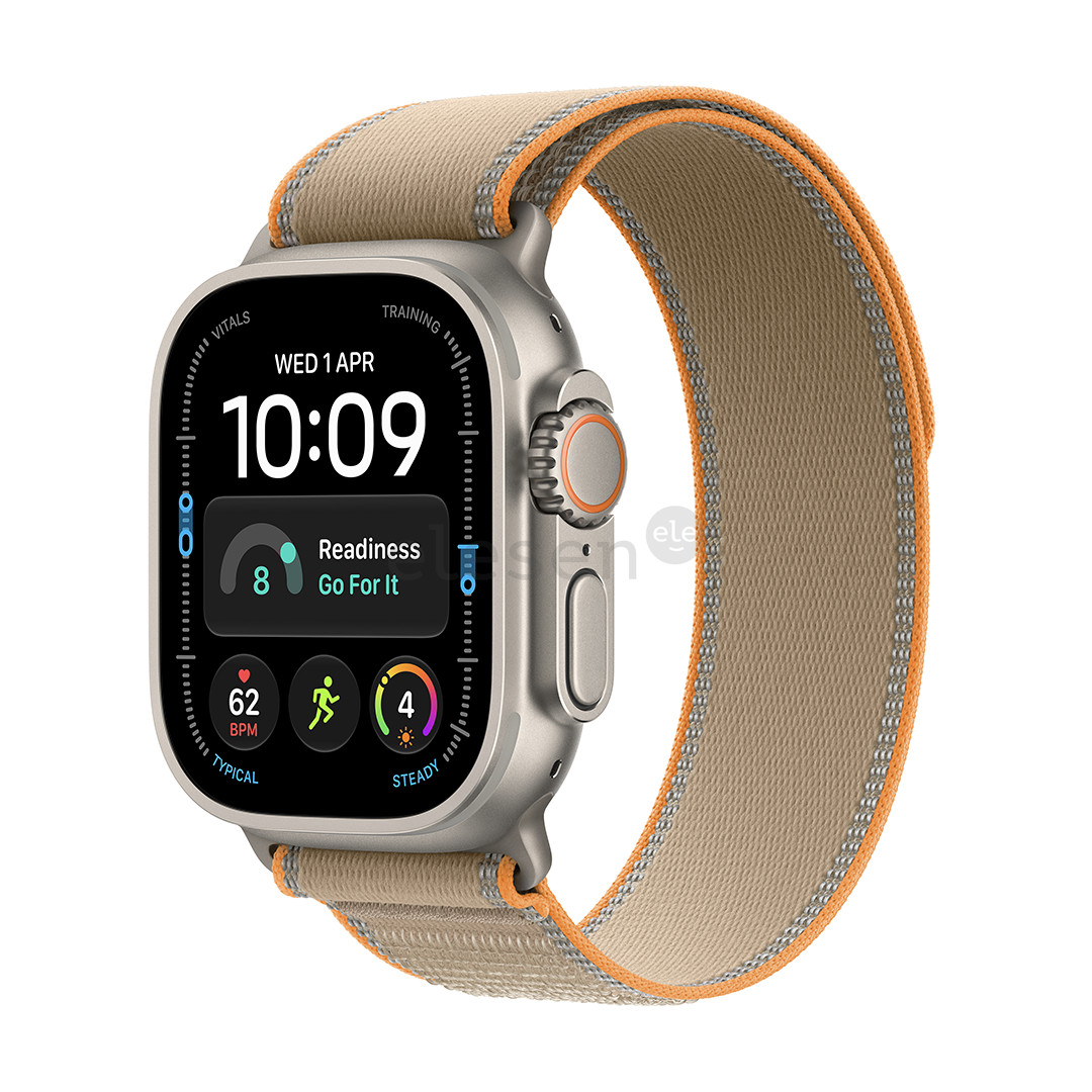 Apple Watch Ultra 4, 49 mm, Trail Loop, S/M, natūralaus titano / šviesiai rudas - Išmanusis laikrodis