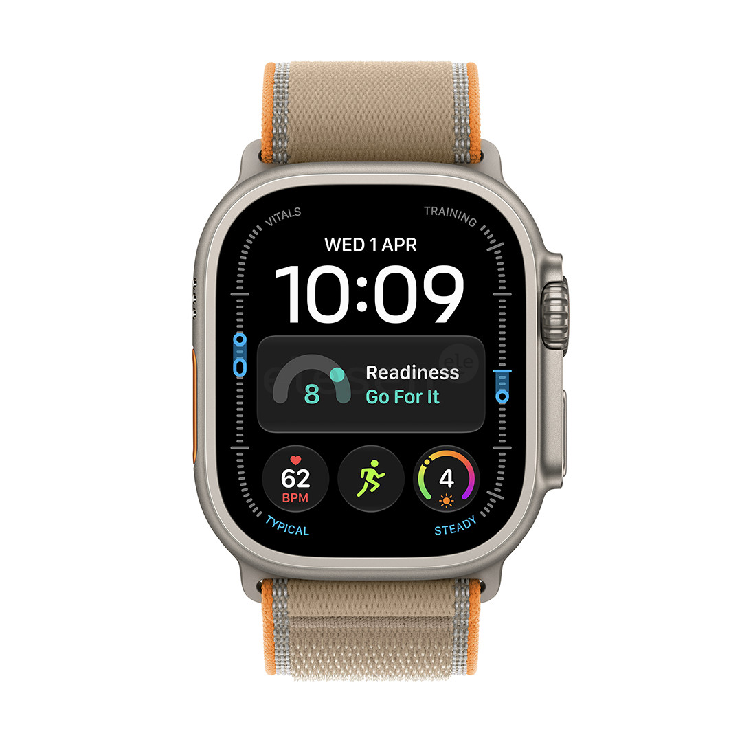 Apple Watch Ultra 4, 49 mm, Trail Loop, M/L, natūralaus titano / šviesiai rudas - Išmanusis laikrodis