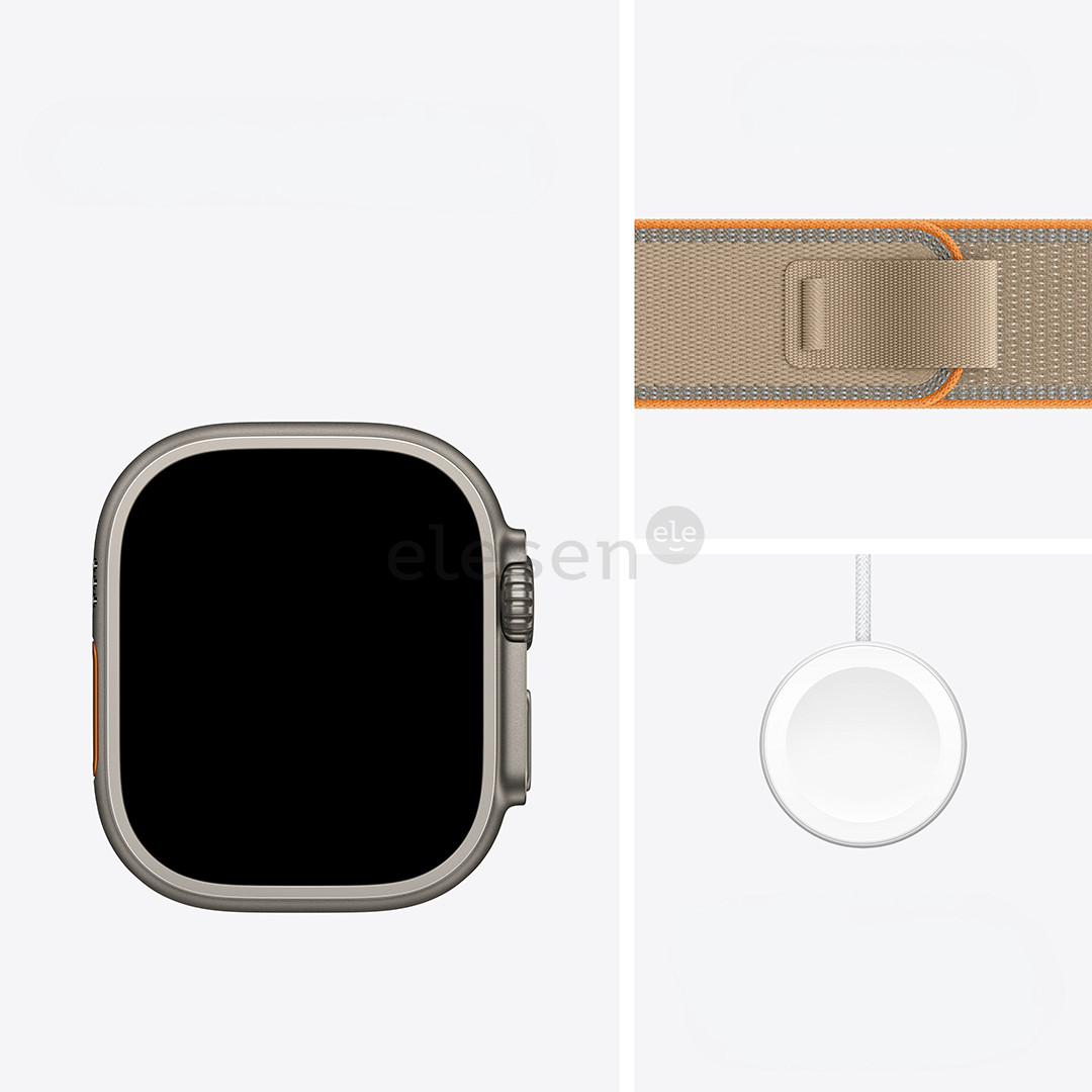 Apple Watch Ultra 4, 49 mm, Trail Loop, M/L, natūralaus titano / šviesiai rudas - Išmanusis laikrodis