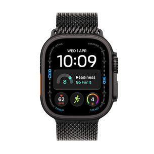 Apple Watch Ultra 4, 49 mm, Titanium Milanese Loop, S, juodo titano - Išmanusis laikrodis