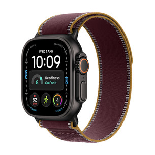 Apple Watch Ultra 4, 49 mm, Trail Loop, M/L, juodo titano / rudas - Išmanusis laikrodis MJC44ET/A