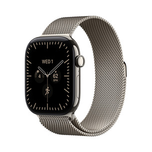 Apple Watch 12, 46 mm, GPS+5G, titano, Natural Milanese Loop, S/M, titano spalvos - Išmanusis laikrodis