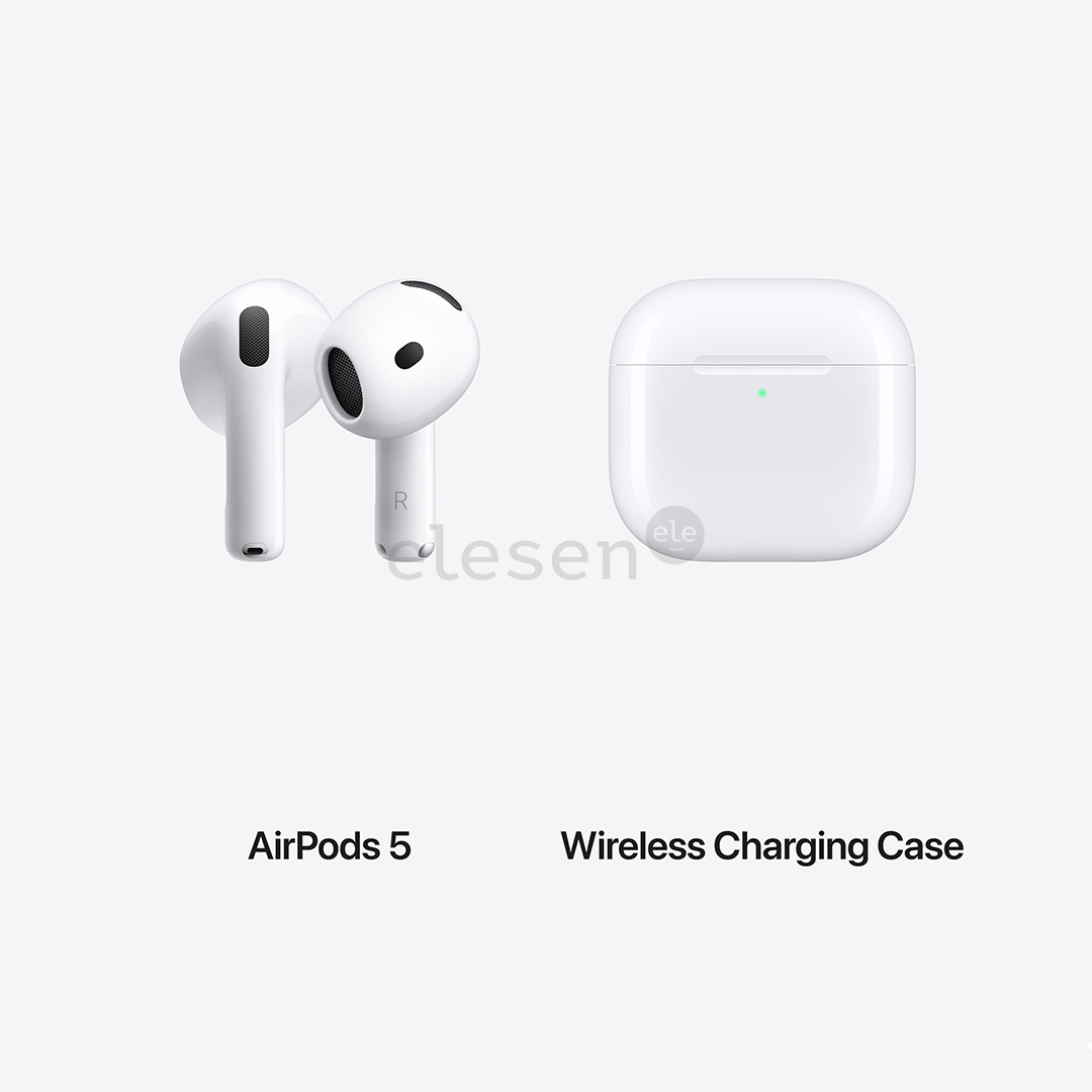 Apple AirPods 5, Wireless Charging Case, baltos - Belaidės ausinės