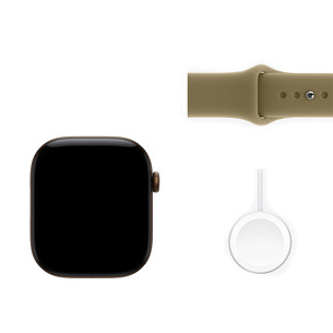 Apple Watch 12, 42 mm, GPS, aliumininis, Sport Band, M/L, bronzos spalvos / rudas - Išmanusis laikrodis