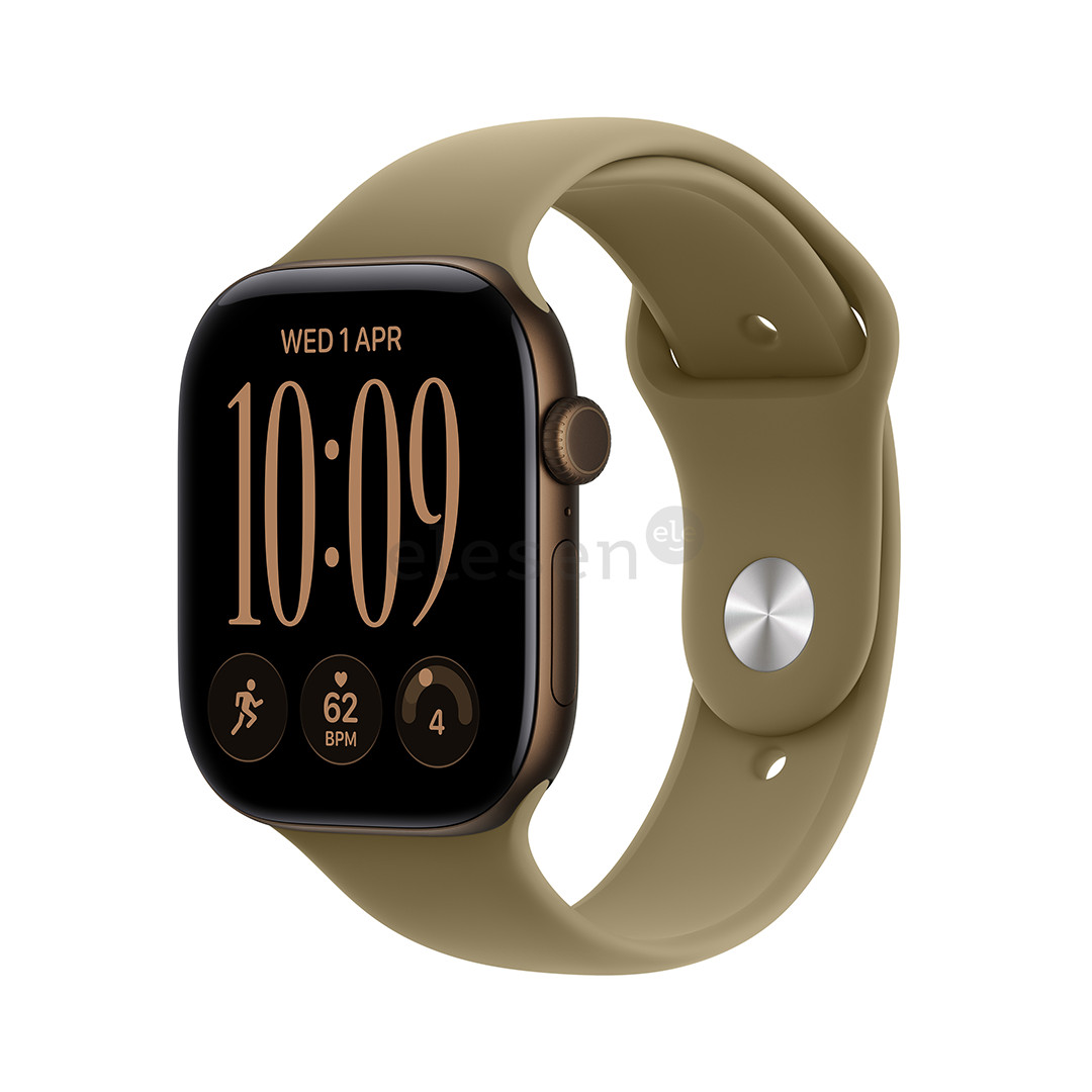 Apple Watch 12, 46 mm, GPS, aliumininis, Sport Band, M/L, bronzos spalvos / rudas - Išmanusis laikrodis