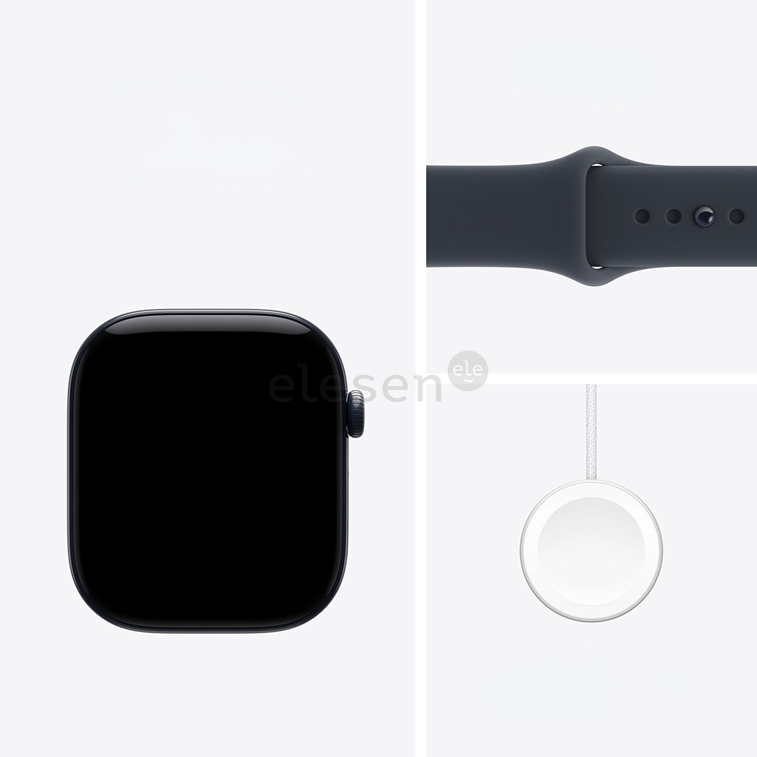 Apple Watch 12, 46 mm, GPS+5G, keramikinis, Sport Band, S/M, tamsiai mėlynas - Išmanusis laikrodis