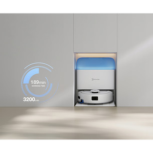 Ecovacs Deebot mini 2, wet & dry, baltas - Dulkių siurblys robotas
