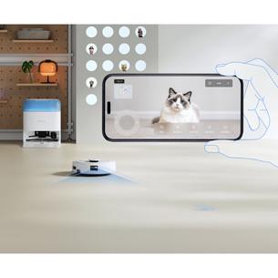 Ecovacs Deebot mini 2, wet & dry, baltas - Dulkių siurblys robotas