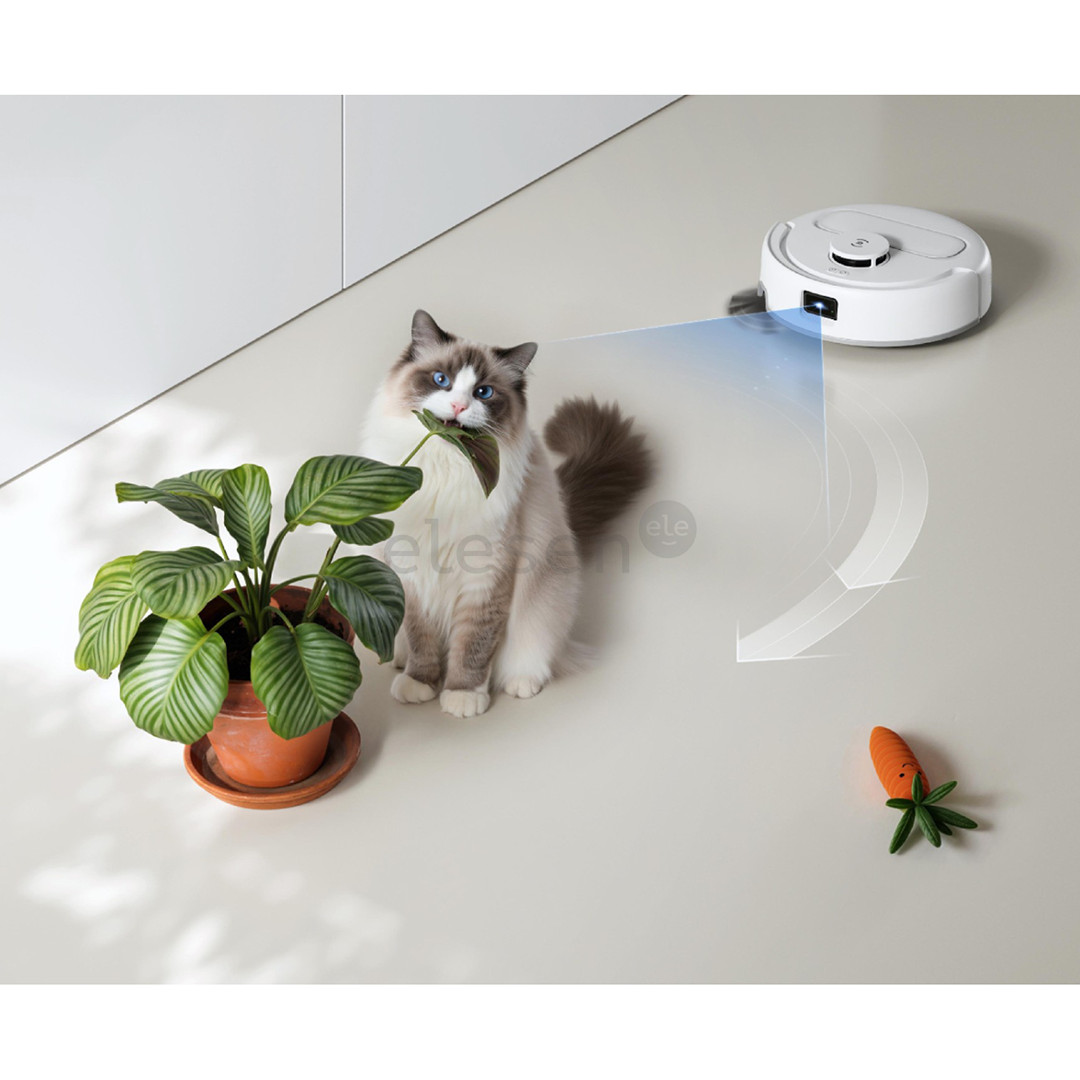 Ecovacs Deebot mini 2, wet & dry, baltas - Dulkių siurblys robotas