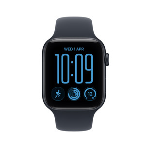 Apple Watch SE 3, 40 mm, GPS, Sport Band, M/L, juodo aliuminio spalvos / tamsiai mėlynas - Išmanusis laikrodis