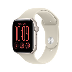 Apple Watch SE 3, 40 mm, GPS, Sport Band, S/M, šviesaus aliuminio / smėlio spalvos - Išmanusis laikrodis MJKR4ET/A