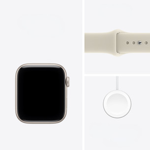 Apple Watch SE 3, 40 mm, GPS, Sport Band, S/M, šviesaus aliuminio / smėlio spalvos - Išmanusis laikrodis