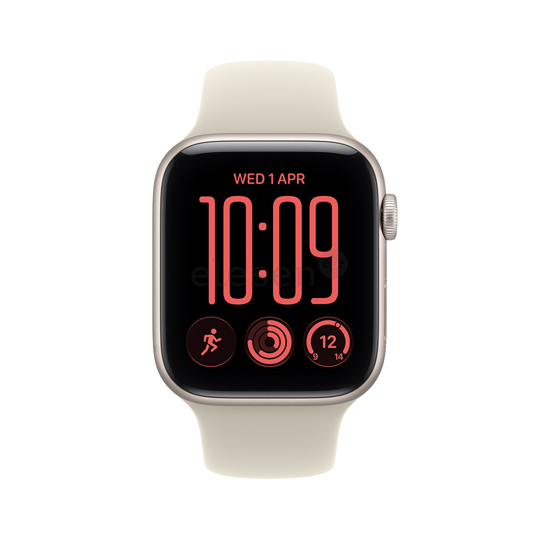Apple Watch SE 3, 40 mm, GPS + Cellular, Sport Band, M/L, šviesaus aliuminio / smėlio spalvos - Išmanusis laikrodis