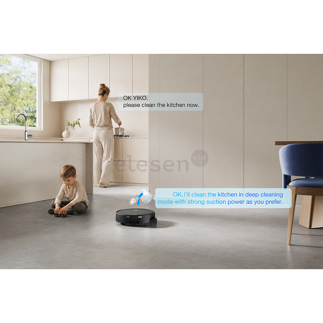 Ecovacs Deebot T90S Pro Omni, wet & dry, juodas - Dulkių siurblys robotas