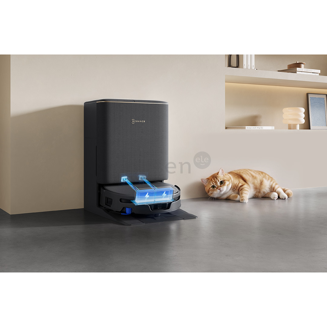 Ecovacs Deebot T90S Pro Omni, wet & dry, juodas - Dulkių siurblys robotas